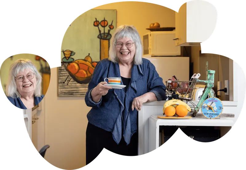 RealMe photo of woman with cup of tea