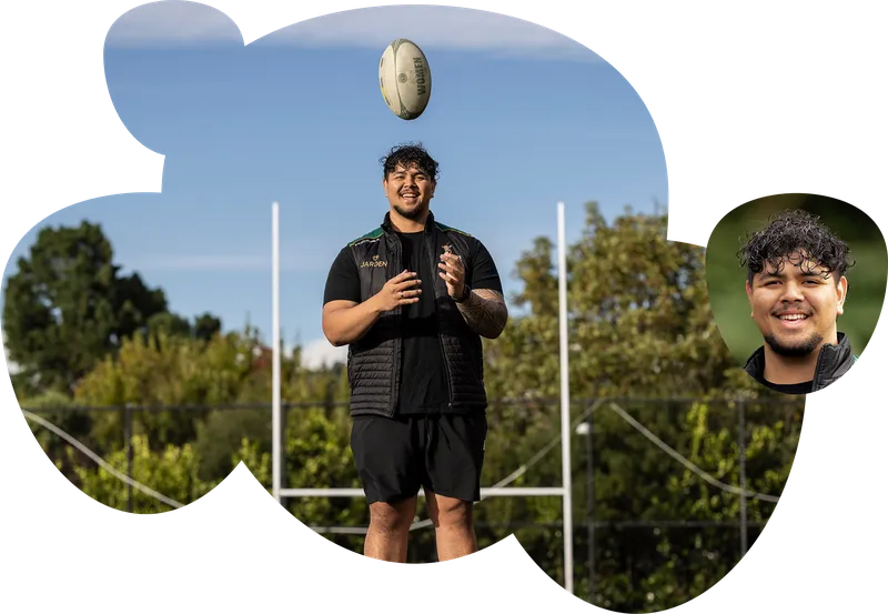 RealMe photo of young man on rugby field