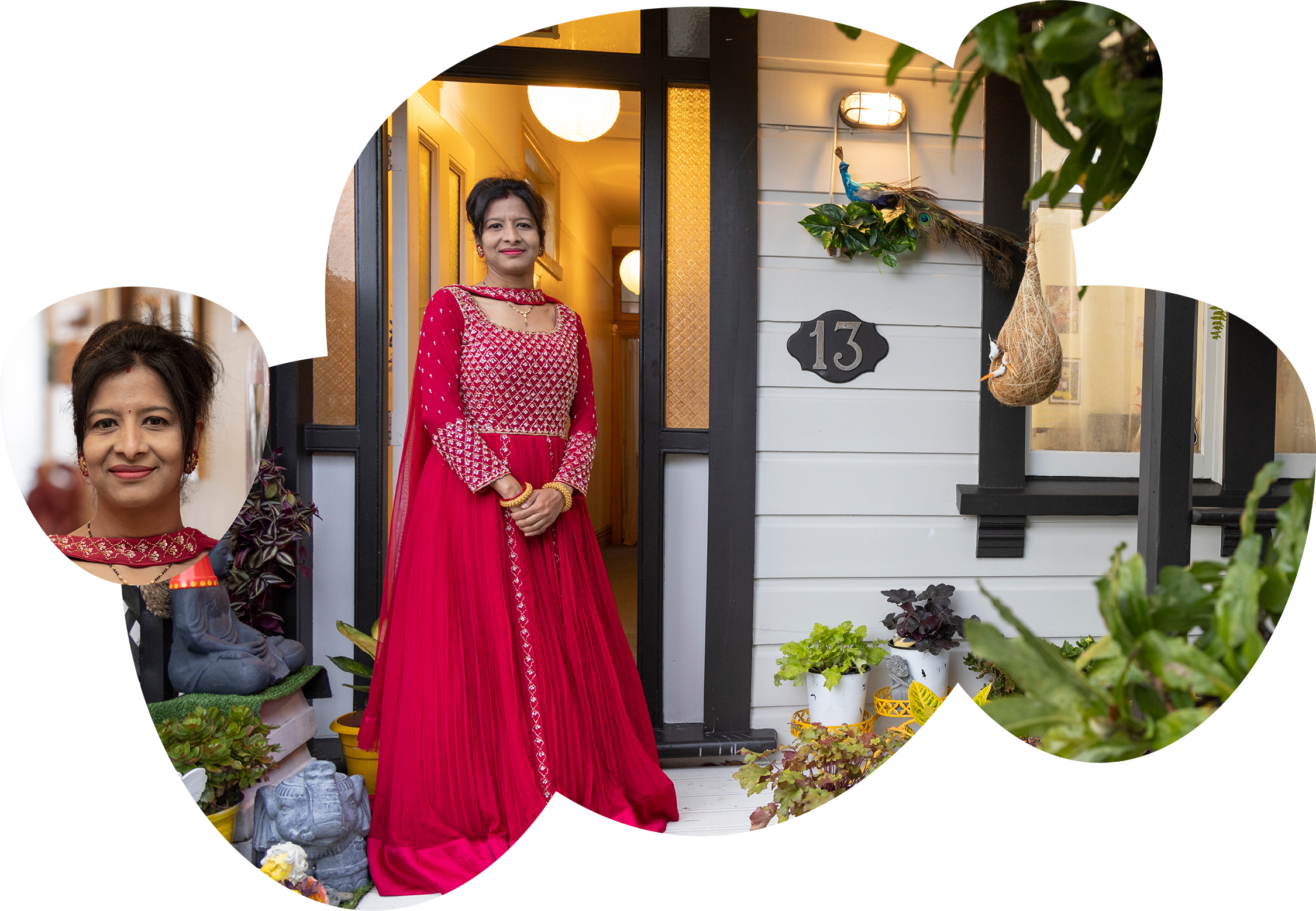 RealMe photo of a woman in traditional India dress